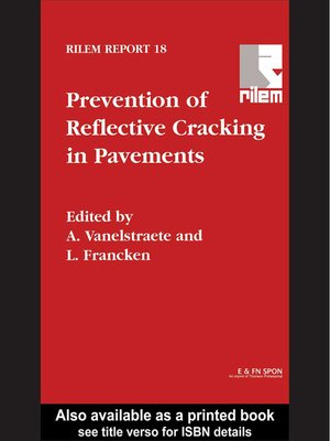 cover image of Prevention of Reflective Cracking in Pavements